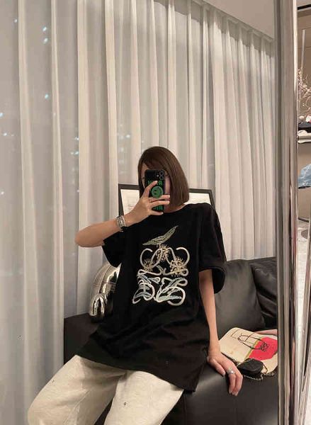 women's t-shirt chic and versatile heavy industry embroidery short sleeved t-shirt women's early spring 2022 design sense loose mi, White
women's t-shirt chic and versatile heavy industry embroidery short sleeved t-shirt women's early spring 2022 design sense loose mi, White