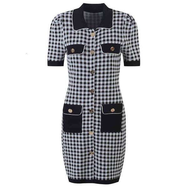 two piece dress french style plaid lapel knitted short sleeved skirt summer pocket contrast buttock dress jafi, White
two piece dress french style plaid lapel knitted short sleeved skirt summer pocket contrast buttock dress jafi, White