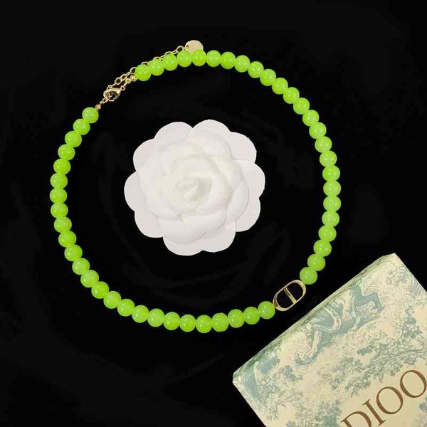 2022 women's fashion all-match high-quality new personality necklace brand wholesale 2022 family di green elegant letter pearl chain ch, Silver
2022 women's fashion all-match high-quality new personality necklace brand wholesale 2022 family di green elegant letter pearl chain ch, Silver