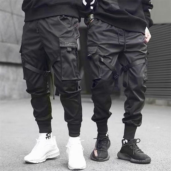 harajuku fashion ribbons harem joggers men's cargo pants streetwear casual pockets track male hip hop trousers 220330, Black
harajuku fashion ribbons harem joggers men's cargo pants streetwear casual pockets track male hip hop trousers 220330, Black