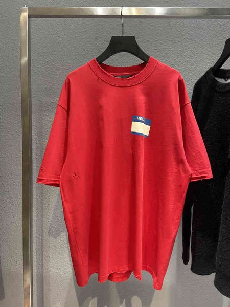 high street fashion brand designer t shirt high version spring and summer new hello signature print ins couple casual t-shirt short sleeve c, White;black
high street fashion brand designer t shirt high version spring and summer new hello signature print ins couple casual t-shirt short sleeve c, White;black