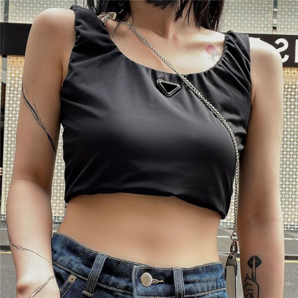 vest designers womens t shirts with triangle badge fashion luxury brand p lady t-shirt sleeveless tees clothing tshirt rfyi, White
vest designers womens t shirts with triangle badge fashion luxury brand p lady t-shirt sleeveless tees clothing tshirt rfyi, White