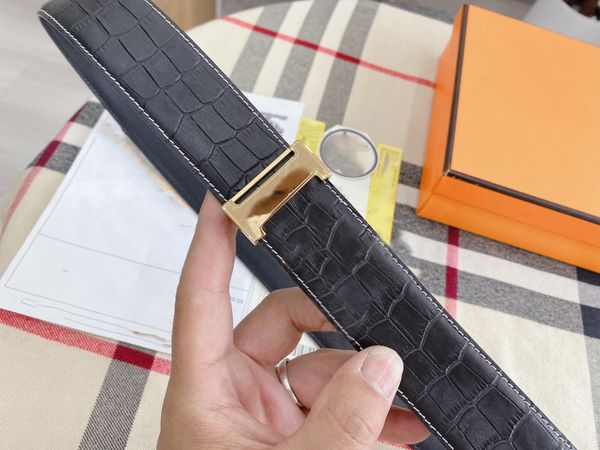 fashion designer belts overall men's business double sided belt pattern stainless steel automatic h buckle leather classic letter belt, Black;brown
fashion designer belts overall men's business double sided belt pattern stainless steel automatic h buckle leather classic letter belt, Black;brown