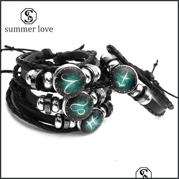 link chain bracelets jewelry 12 constellation luminous leather rope bracelet zodiac signs animals sier plated glas dhtke, Black
link chain bracelets jewelry 12 constellation luminous leather rope bracelet zodiac signs animals sier plated glas dhtke, Black