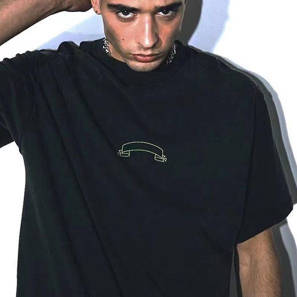 22ss vintage print t shirt men women eu size cotton tees fashion summer, Black;brown
22ss vintage print t shirt men women eu size cotton tees fashion summer, Black;brown