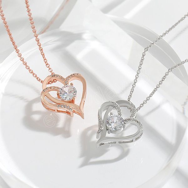 double heart pendants necklaces geometric gold silver plated chain choker for women metal jewelry gift couple necklaces
double heart pendants necklaces geometric gold silver plated chain choker for women metal jewelry gift couple necklaces
