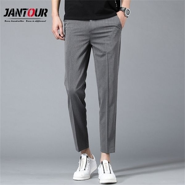 jantour brand men ankle pants autumn casual trousers straight chinos fashion jogging pants male brand trousers 201128, Black
jantour brand men ankle pants autumn casual trousers straight chinos fashion jogging pants male brand trousers 201128, Black