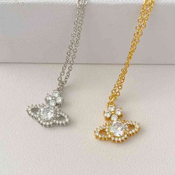 empress dowager vivian saturn white diamond crystal necklace simple and versatile, Black
empress dowager vivian saturn white diamond crystal necklace simple and versatile, Black