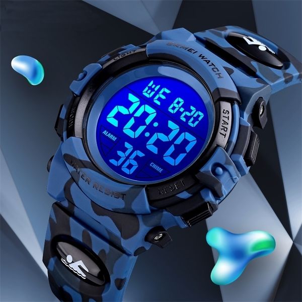 boys sports kids digital watches student childrens watch fashion luminous led alarm camouflage green girls clock 220714, Blue
boys sports kids digital watches student childrens watch fashion luminous led alarm camouflage green girls clock 220714, Blue