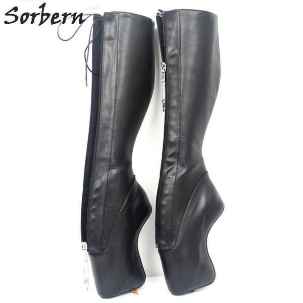 sorbern 18cm secret ballet wedge boot size 36-46 hoof heelless zip fetish black matte shoes ladies
sorbern 18cm secret ballet wedge boot size 36-46 hoof heelless zip fetish black matte shoes ladies