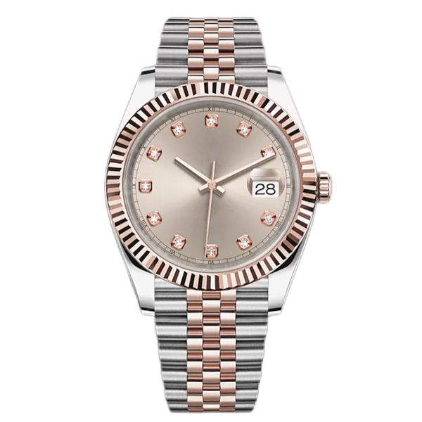 mens watch size 41mm sports movement 904l stainless steel bracelet rose gold diamond studs luminous waterproof watch, Slivery;brown
mens watch size 41mm sports movement 904l stainless steel bracelet rose gold diamond studs luminous waterproof watch, Slivery;brown