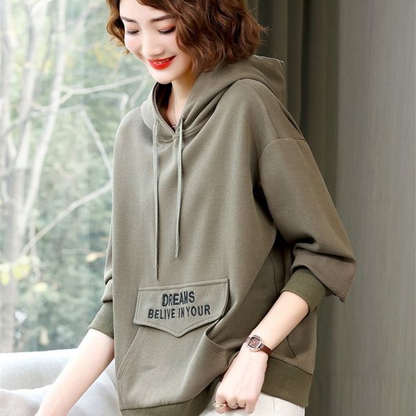 women's sweaters hooded sweater women's large loose 2022 european temperament pullover fashion mother's leisure spring and au, White;black
women's sweaters hooded sweater women's large loose 2022 european temperament pullover fashion mother's leisure spring and au, White;black
