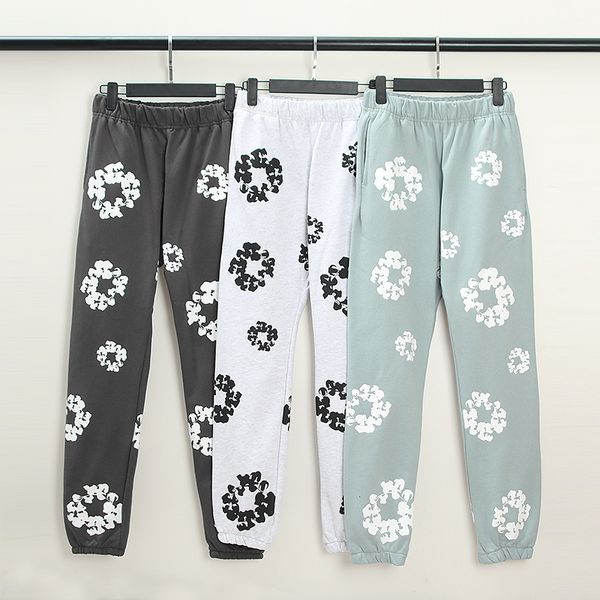 men's jeans puff print flower pants men women drawstring black sweatpants overalls, Blue
men's jeans puff print flower pants men women drawstring black sweatpants overalls, Blue