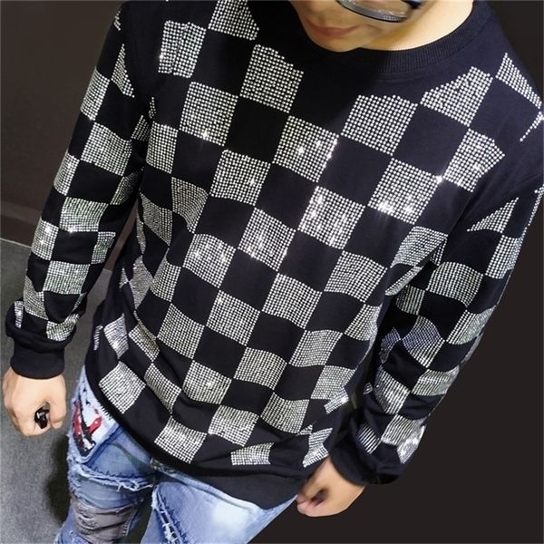 hip hop punk gothic hoodie sweatshirt stage long sleeve drilling sueter masculino casual sweatshirt men moletom masculino 201126, Black
hip hop punk gothic hoodie sweatshirt stage long sleeve drilling sueter masculino casual sweatshirt men moletom masculino 201126, Black