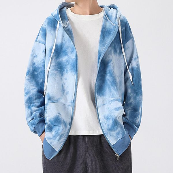 fashion men women colorful print long sleeve tie dye zip closure sweatshirt hoodie hooded coat cardigan, Black
fashion men women colorful print long sleeve tie dye zip closure sweatshirt hoodie hooded coat cardigan, Black