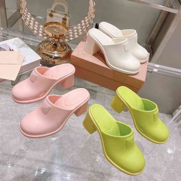 slippers gaoding summer cute plastic high-heeled muller baotou slippers round head thick heel waterproof silicone rain shoes, Black
slippers gaoding summer cute plastic high-heeled muller baotou slippers round head thick heel waterproof silicone rain shoes, Black