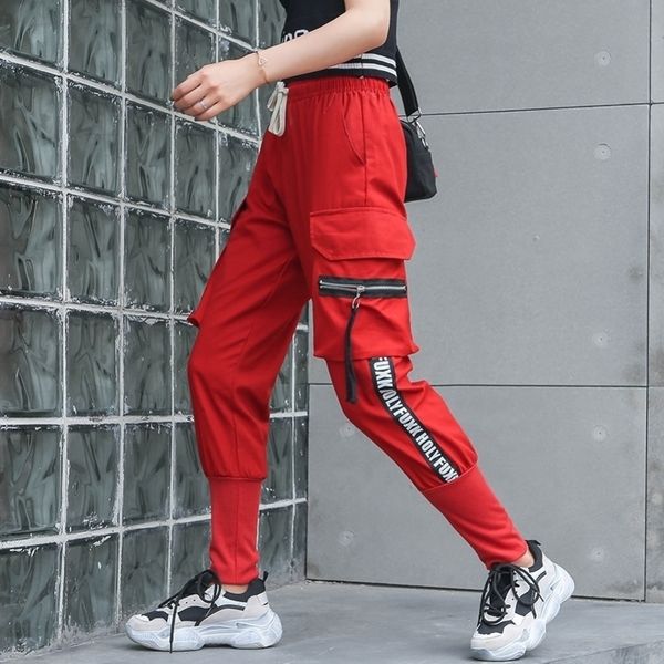 womens cargo pants elastic waist letters printed side stripe big pockets sport harem pants female red plus size trousers p9116 y200418, Black;white
womens cargo pants elastic waist letters printed side stripe big pockets sport harem pants female red plus size trousers p9116 y200418, Black;white