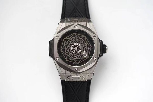 hb factory produces hub1213 movement 45mm cowhide watchband sapphire glass mirror folding buckle, Slivery;brown
hb factory produces hub1213 movement 45mm cowhide watchband sapphire glass mirror folding buckle, Slivery;brown