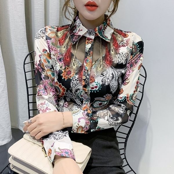 summer korean clothes print blouse womon patchwork embroidery diamonds chiffon shirt women long sleeve t02502 y200622, White
summer korean clothes print blouse womon patchwork embroidery diamonds chiffon shirt women long sleeve t02502 y200622, White