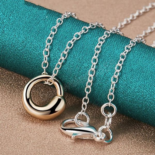 925 sterling silver gold water droplets pendant necklace o-chain for women wedding charm jewelry
925 sterling silver gold water droplets pendant necklace o-chain for women wedding charm jewelry