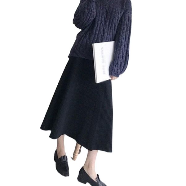 skirts autumn winter women simple versatile korean style elastic high waist slim mid-length knitted j8kp#, Black
skirts autumn winter women simple versatile korean style elastic high waist slim mid-length knitted j8kp#, Black