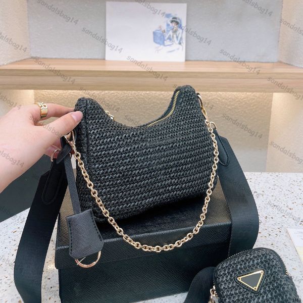 straw messenger bag nylon waterproof chain wide shoulder strap purse fashion hobo designers luxurys bags three-in-one
straw messenger bag nylon waterproof chain wide shoulder strap purse fashion hobo designers luxurys bags three-in-one