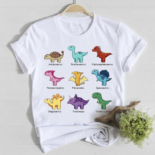 short sleeve animal sweet dinosaur clothes fashion casual tee shirt lady summer female t women graphic t-shirts, White
short sleeve animal sweet dinosaur clothes fashion casual tee shirt lady summer female t women graphic t-shirts, White