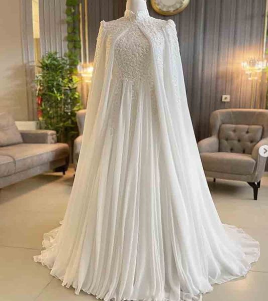 gorgoeus caftan mariage wedding dress 2022 with caped elegant dubai arabic muslim church wedding gowns lace appliques bride chic real pictur, White
gorgoeus caftan mariage wedding dress 2022 with caped elegant dubai arabic muslim church wedding gowns lace appliques bride chic real pictur, White
