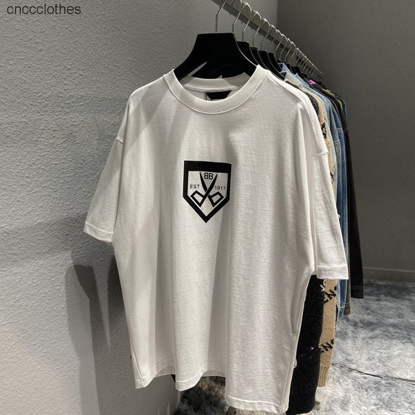 blencige spring summer high version b shield scissors print pullover round neck loose and versatile t-shirt short sleeve, White
blencige spring summer high version b shield scissors print pullover round neck loose and versatile t-shirt short sleeve, White