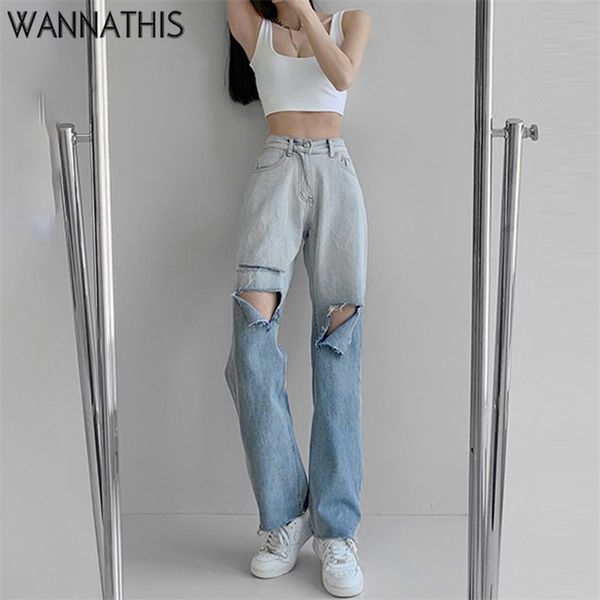 wannathis women wide leg jeans ripped summer high waist full length pants retro cool casual denim straight trouser for girl 220607, Blue
wannathis women wide leg jeans ripped summer high waist full length pants retro cool casual denim straight trouser for girl 220607, Blue