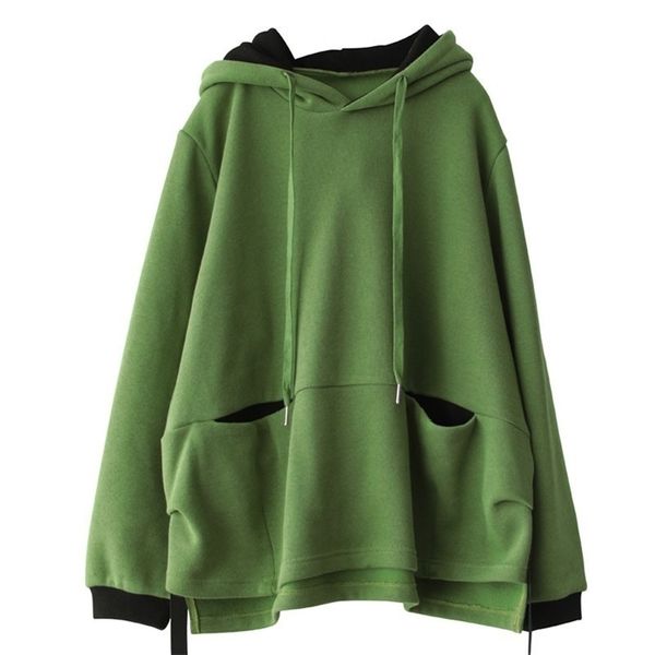 johnature winter cotton plus velvet pullover hooded sweatshirt leisure all-match long sleeve women sweatshirts 201203, Black
johnature winter cotton plus velvet pullover hooded sweatshirt leisure all-match long sleeve women sweatshirts 201203, Black