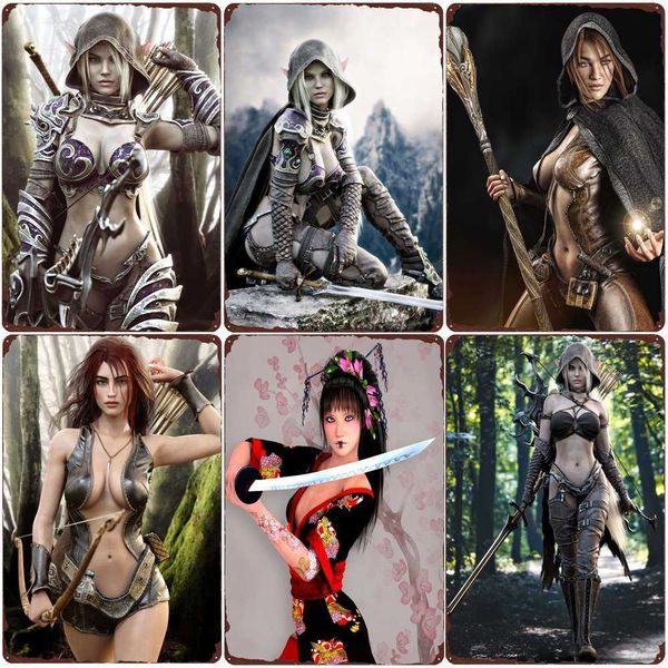 fantasy archer girl vintage metal sign warrior girl wall decor for bar club room man cave rustic home decor angel poste
fantasy archer girl vintage metal sign warrior girl wall decor for bar club room man cave rustic home decor angel poste