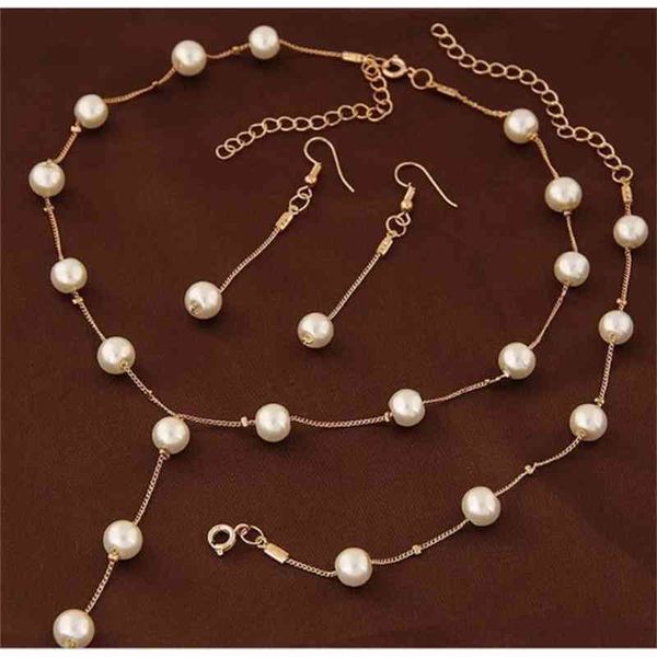 boutique korean fashion sweet ol elegant pearl simple temperament necklace earrings bracelet set, Silver
boutique korean fashion sweet ol elegant pearl simple temperament necklace earrings bracelet set, Silver