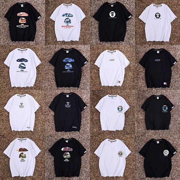 various ape summer t-shirts ape man simple small label reflective letter round print men's and women's short sleeve t-shirt studen, White;black
various ape summer t-shirts ape man simple small label reflective letter round print men's and women's short sleeve t-shirt studen, White;black