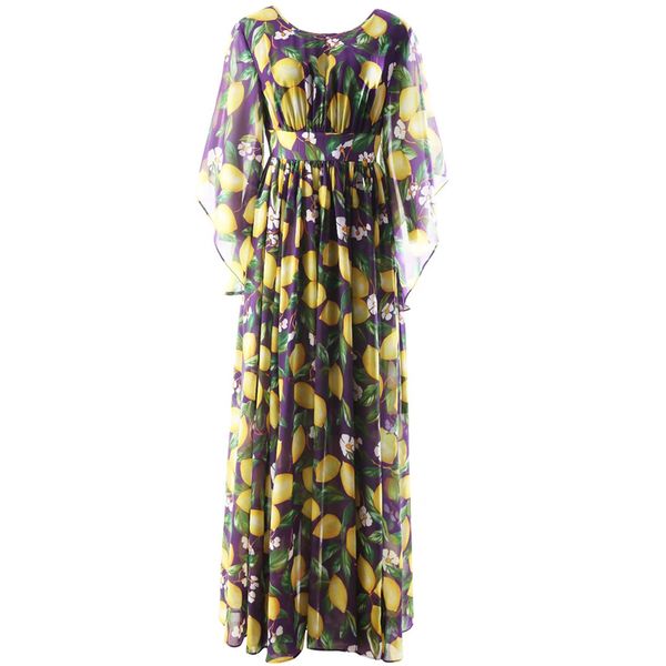 dresses purple yellow fruit print backless butterfly sleeve holiday long maxi dresses female party robe high waist, Black
dresses purple yellow fruit print backless butterfly sleeve holiday long maxi dresses female party robe high waist, Black