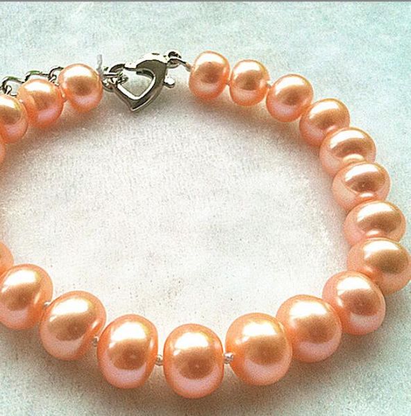 7-8-9-10mm 100% pure natural fresh water pearls high-end wedding bracelet white pink purple love extension chain, Black
7-8-9-10mm 100% pure natural fresh water pearls high-end wedding bracelet white pink purple love extension chain, Black