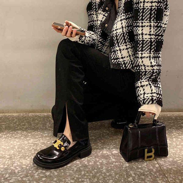 boots deep mouth single shoes elevated thick soled leffer women's round head heel small leather british style jj5x, Black
boots deep mouth single shoes elevated thick soled leffer women's round head heel small leather british style jj5x, Black