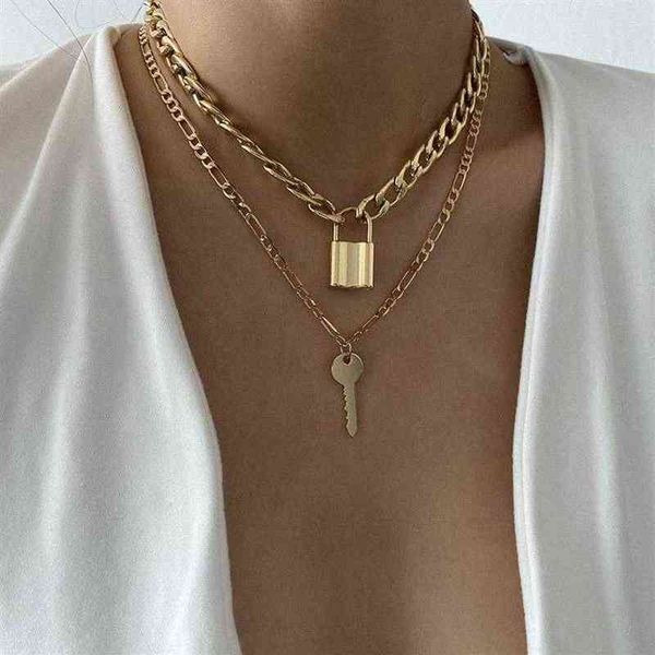 retro re keylock pendant double-layered necklace creative fashion geometric alphabet necklace women jewelry accessories312y, Silver
retro re keylock pendant double-layered necklace creative fashion geometric alphabet necklace women jewelry accessories312y, Silver
