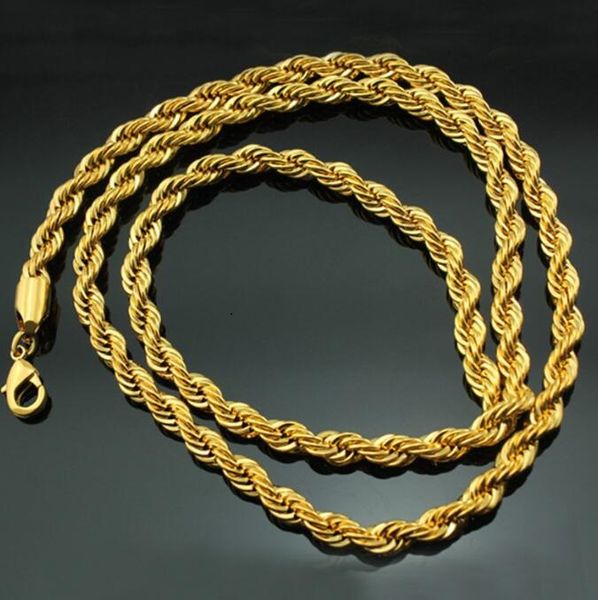 18k 5mm large fried chains dough twist necklace gold plated necklace 50cm for men and women, Silver
18k 5mm large fried chains dough twist necklace gold plated necklace 50cm for men and women, Silver