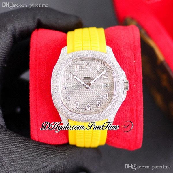 sf 40mm 5167a paved diamonds a324 automatic mens watch fully iced out diamond yellow rubber strap super edition bling bling hip hop jewelry, Slivery;brown
sf 40mm 5167a paved diamonds a324 automatic mens watch fully iced out diamond yellow rubber strap super edition bling bling hip hop jewelry, Slivery;brown