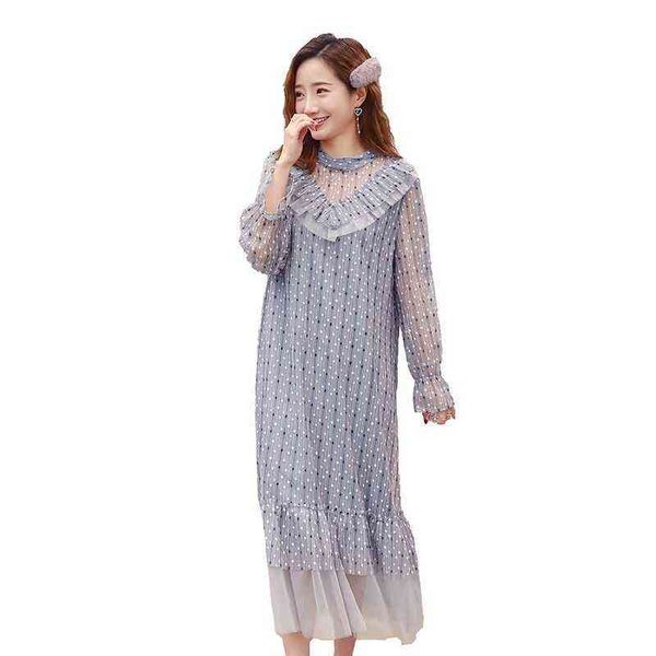 spring fashion pregnant women loose dress ruffles patchwork mesh maternity beach dress long pregnancy dot dresses blue j220628, White
spring fashion pregnant women loose dress ruffles patchwork mesh maternity beach dress long pregnancy dot dresses blue j220628, White