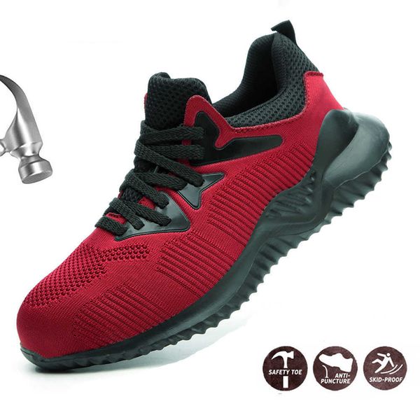 safety shoes men steel toe cap sneakers breathable outdoor anti-slip steel puncture proof construction boots work shoes, Black
safety shoes men steel toe cap sneakers breathable outdoor anti-slip steel puncture proof construction boots work shoes, Black