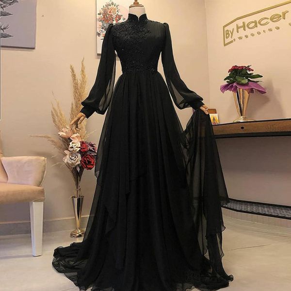 black islamic long sleeve musilm evening dress a-line high neck chiffon dubai arabic formal prom gown vestidos elegantes para mujer
black islamic long sleeve musilm evening dress a-line high neck chiffon dubai arabic formal prom gown vestidos elegantes para mujer