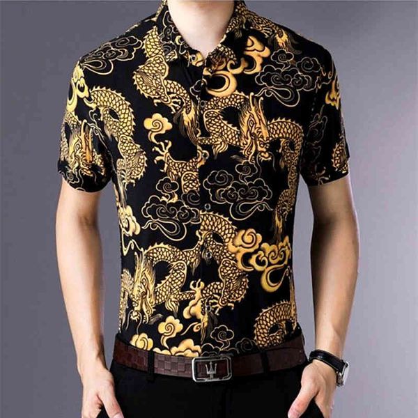 men's casual shirts large summer men's personalized youth ice silk short sleeved floral shirt collection tx7d, White;black
men's casual shirts large summer men's personalized youth ice silk short sleeved floral shirt collection tx7d, White;black