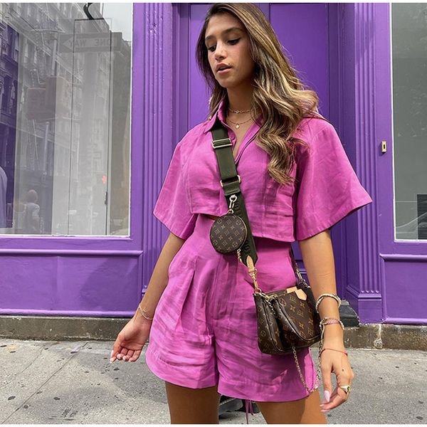 women's tracksuits summer women short-sleeve shirts shorts suit casual shirt and mini two piece set female lady streetwear outfits, Gray
women's tracksuits summer women short-sleeve shirts shorts suit casual shirt and mini two piece set female lady streetwear outfits, Gray