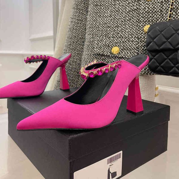 dress shoes women's summer shoes size35-42 silk genuine leather crystal slippers pointed toe super high heels solid colors zapatos de m, Black
dress shoes women's summer shoes size35-42 silk genuine leather crystal slippers pointed toe super high heels solid colors zapatos de m, Black