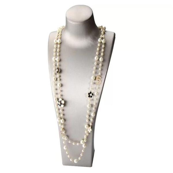 luxury jewelry women long pendants layered pearl necklace collares flower party jewelr293t, Gray
luxury jewelry women long pendants layered pearl necklace collares flower party jewelr293t, Gray