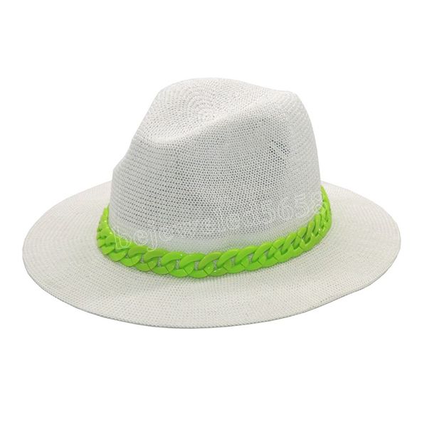 fashion acrylic chain sun hat women jazz beach hats ladies summer black retro party hat wholesale, Blue;gray
fashion acrylic chain sun hat women jazz beach hats ladies summer black retro party hat wholesale, Blue;gray