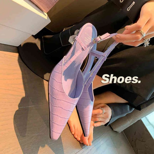 sandals french temperament cowhide shallow mouth single shoes pointed thick heel baotou sandals elegant high heels 56, Black
sandals french temperament cowhide shallow mouth single shoes pointed thick heel baotou sandals elegant high heels 56, Black