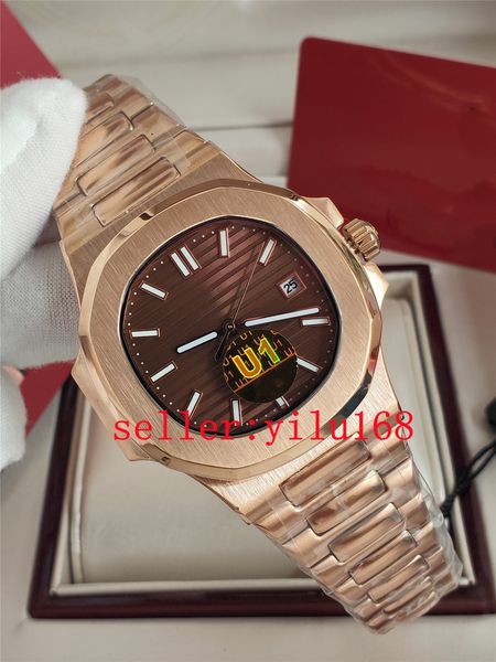 11 colors u1 5711 40mm gifts men business watches mechanical rose gold automatic fold watch stainless steel strap case bracelet, Slivery;brown
11 colors u1 5711 40mm gifts men business watches mechanical rose gold automatic fold watch stainless steel strap case bracelet, Slivery;brown